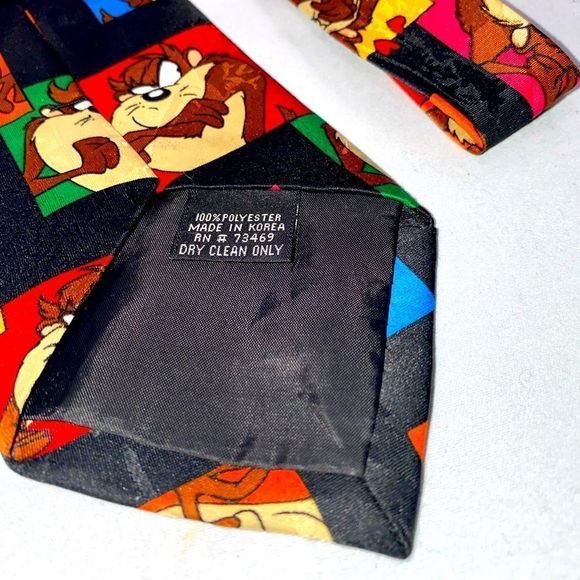 Looney Tunes Tasmanian Devil Neck Tie - Picture 3 of 9